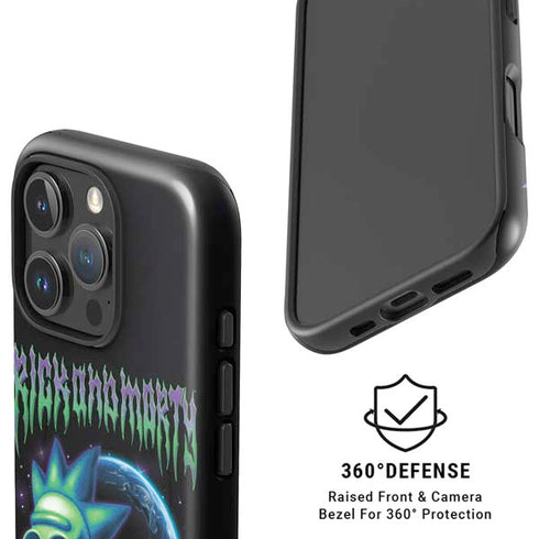 Adult Swim Rick and Morty Neon Skulls iPhone 16 Pro Max Magsafe Impact Case